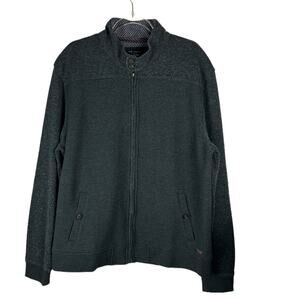 Ted Baker Wool Blend Jacket Sweater Full Zip Pockets Size large *see description